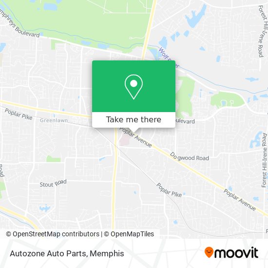 Autozone Auto Parts map