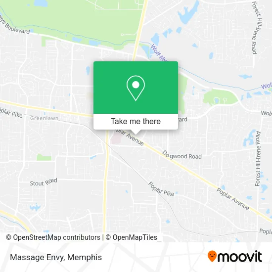 Mapa de Massage Envy