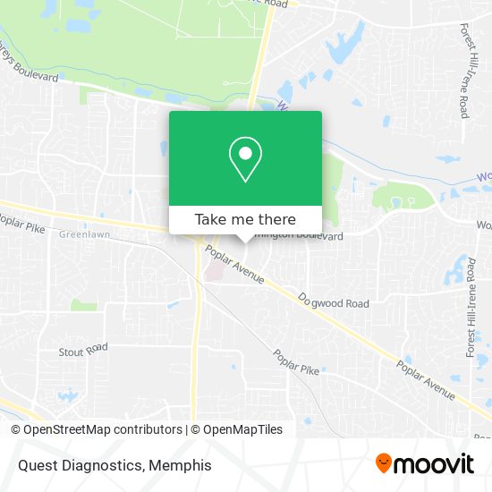 Quest Diagnostics map