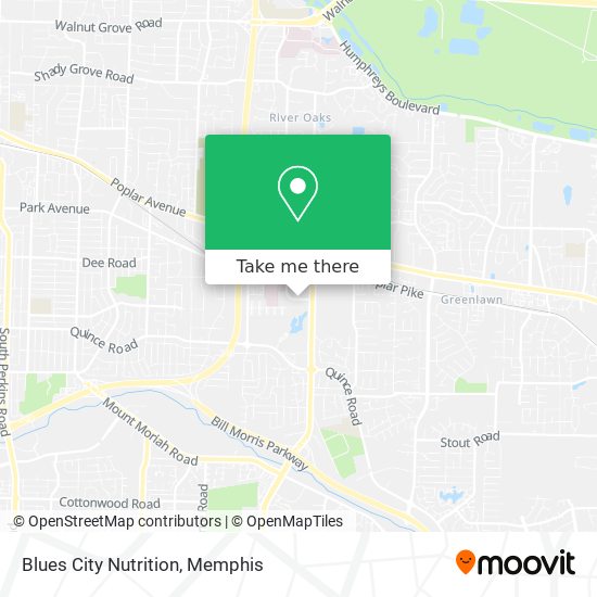 Mapa de Blues City Nutrition