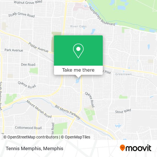 Mapa de Tennis Memphis
