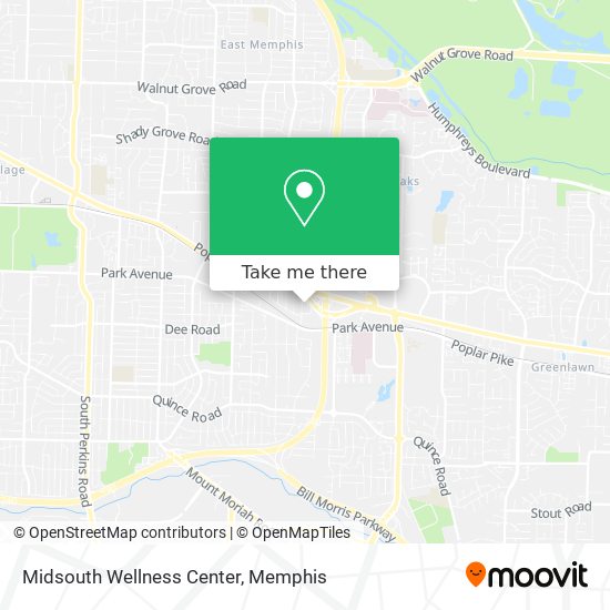 Mapa de Midsouth Wellness Center