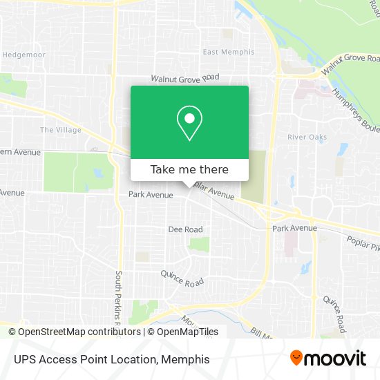 UPS Access Point Location map