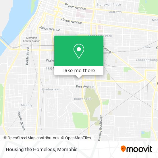 Housing the Homeless map