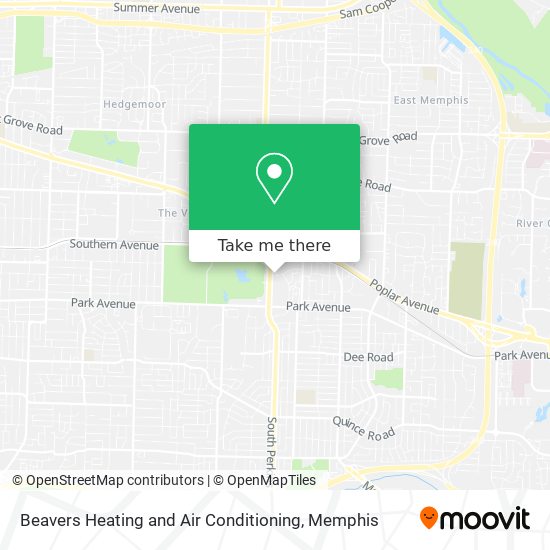 Beavers Heating and Air Conditioning map