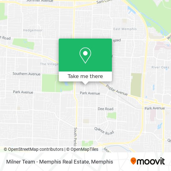 Mapa de Milner Team - Memphis Real Estate