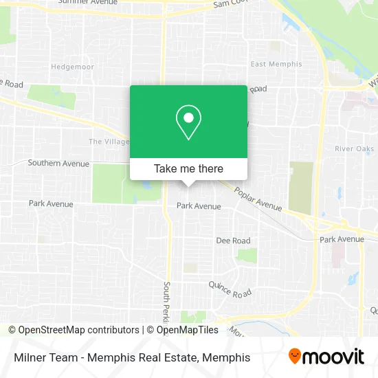 Milner Team - Memphis Real Estate map