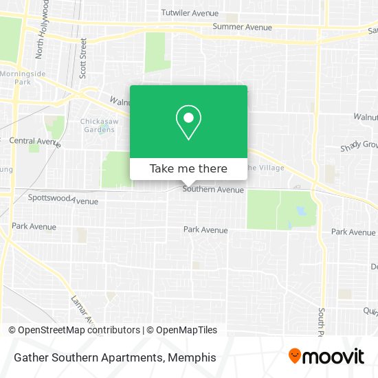 Gather Southern Apartments map