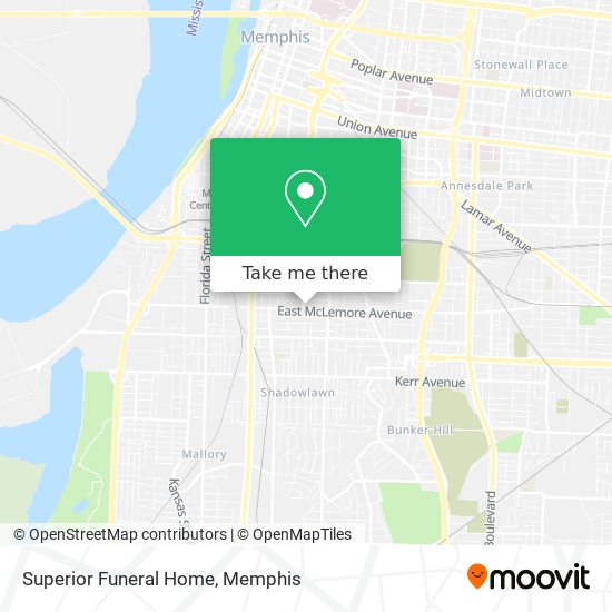 Superior Funeral Home map