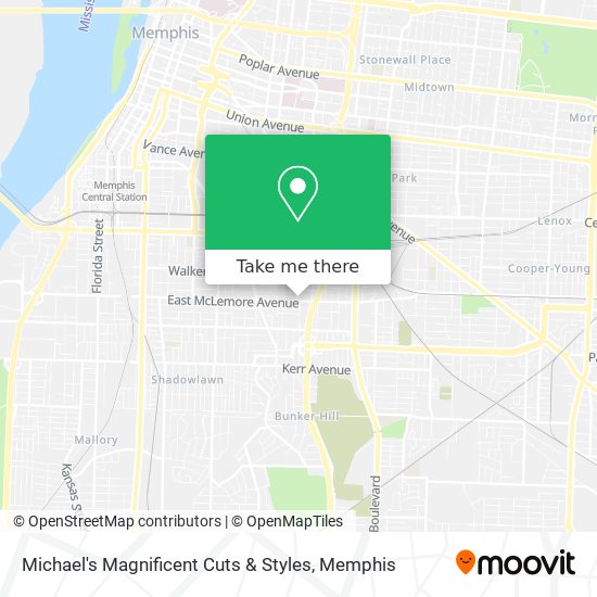 Michael's Magnificent Cuts & Styles map