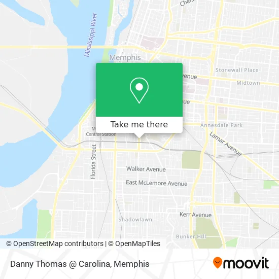 Mapa de Danny Thomas @ Carolina