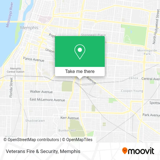 Veterans Fire & Security map
