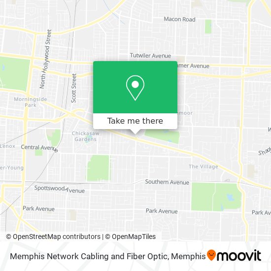 Memphis Network Cabling and Fiber Optic map