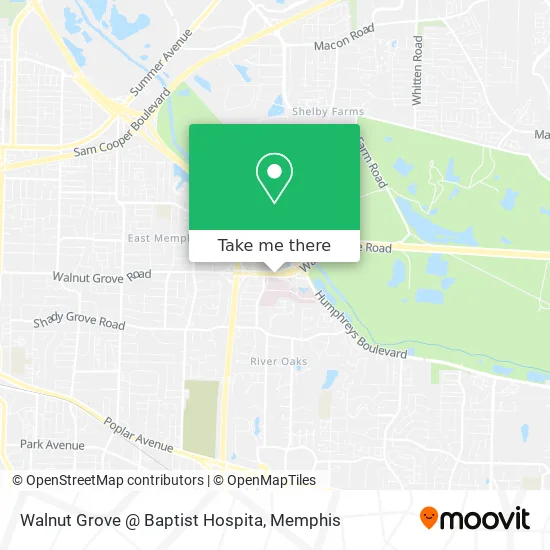 Walnut Grove @ Baptist Hospita map