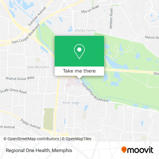 Regional One Health map