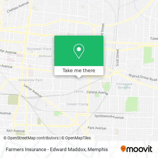 Farmers Insurance - Edward Maddox map