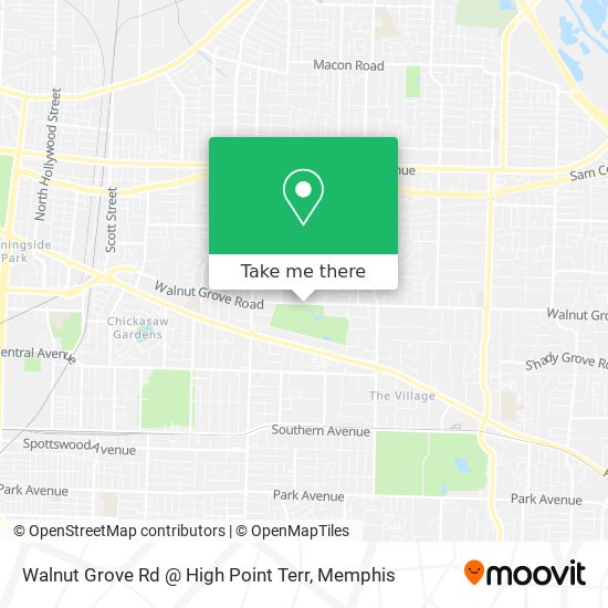 Walnut Grove Rd @ High Point Terr map