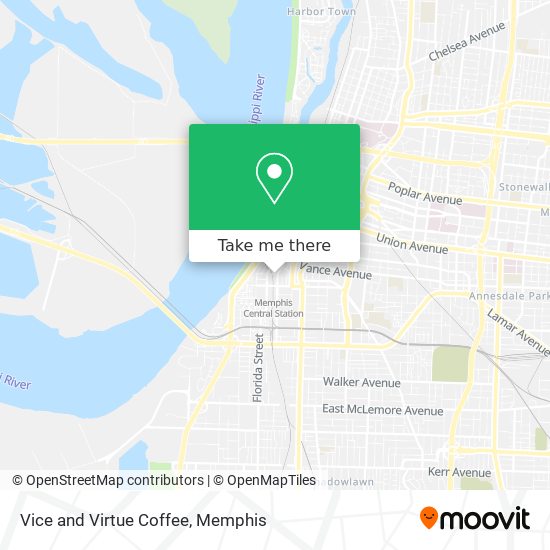 Vice and Virtue Coffee map