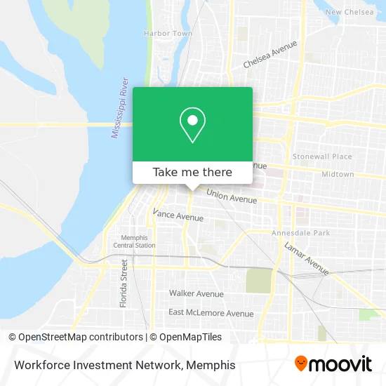 Workforce Investment Network map
