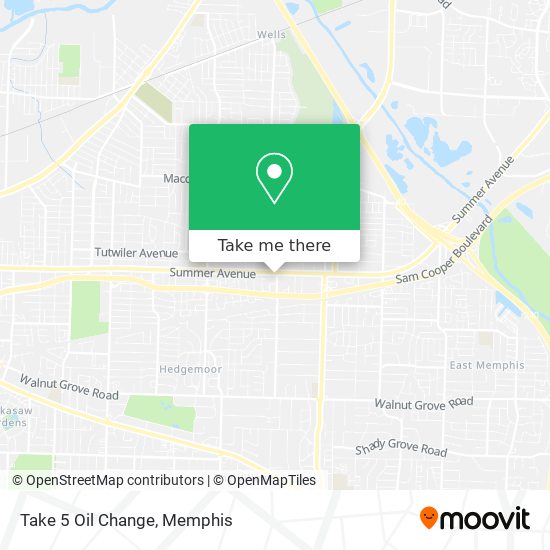 Mapa de Take 5 Oil Change