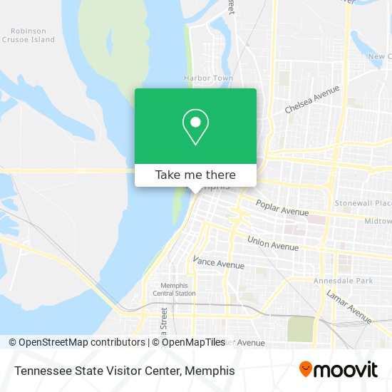 Mapa de Tennessee State Visitor Center