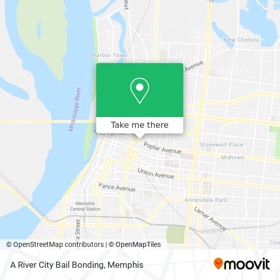 A River City Bail Bonding map