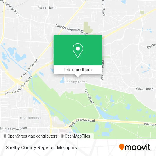 Shelby County Register map