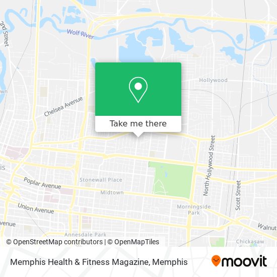 Memphis Health & Fitness Magazine map