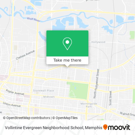 Vollintine Evergreen Neighborhood School map