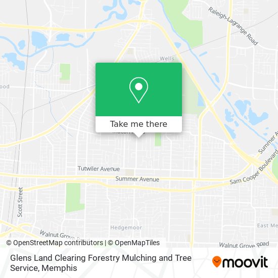 Mapa de Glens Land Clearing Forestry Mulching and Tree Service