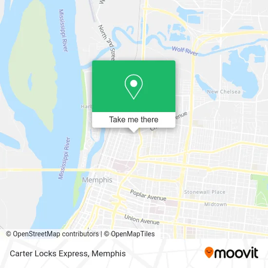 Carter Locks Express map