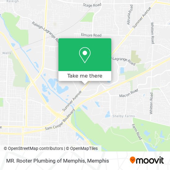 MR. Rooter Plumbing of Memphis map
