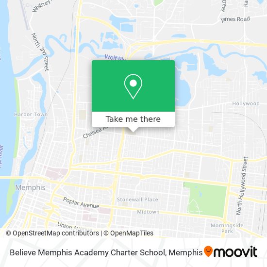 Believe Memphis Academy Charter School map