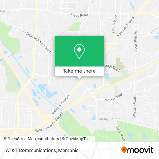 AT&T Communications map