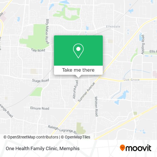 Mapa de One Health Family Clinic