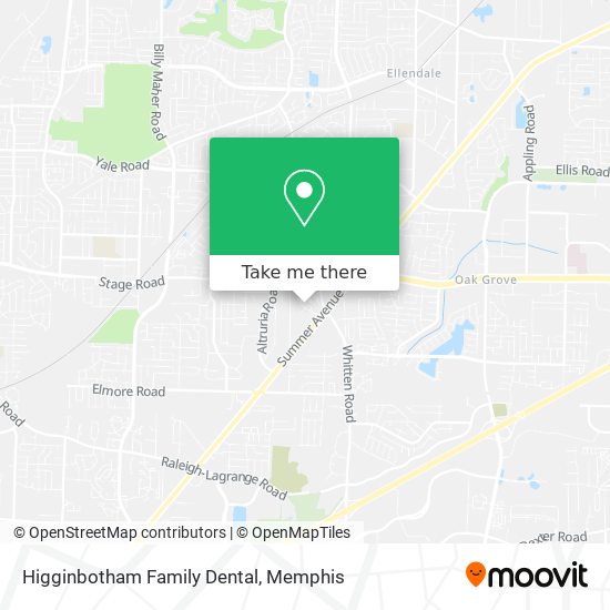 Higginbotham Family Dental map