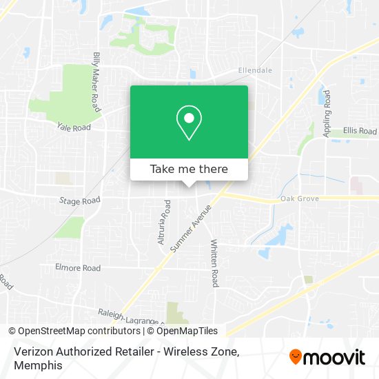 Mapa de Verizon Authorized Retailer - Wireless Zone