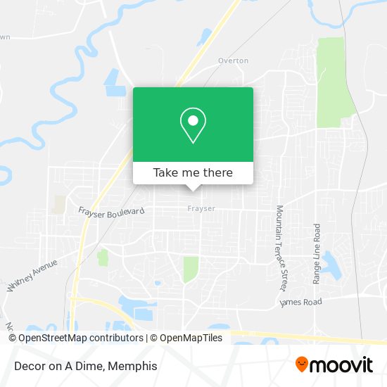 Decor on A Dime map