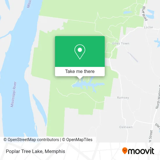 Poplar Tree Lake map