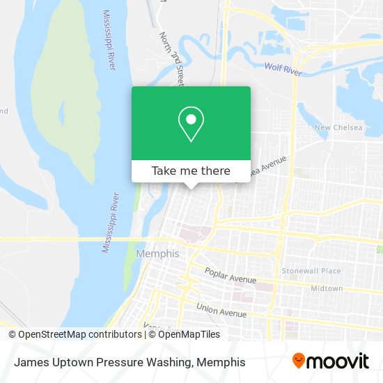 James Uptown Pressure Washing map