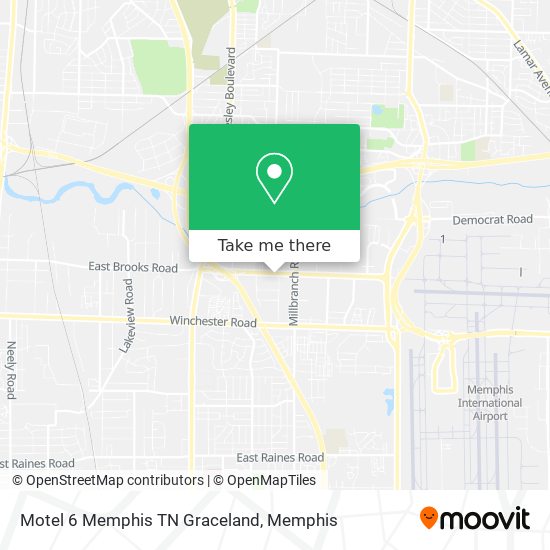 Mapa de Motel 6 Memphis TN Graceland