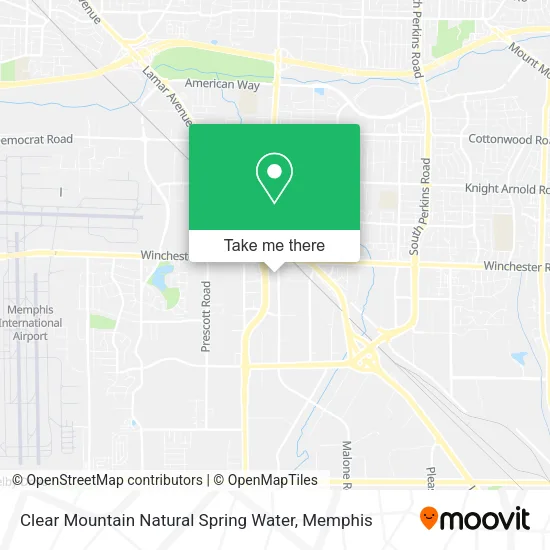 Clear Mountain Natural Spring Water map