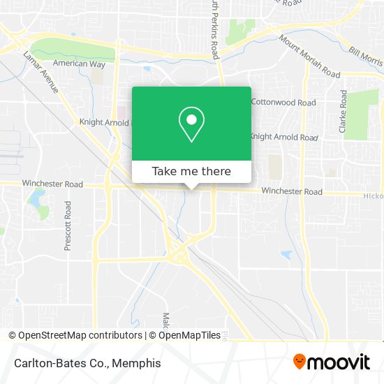 Mapa de Carlton-Bates Co.