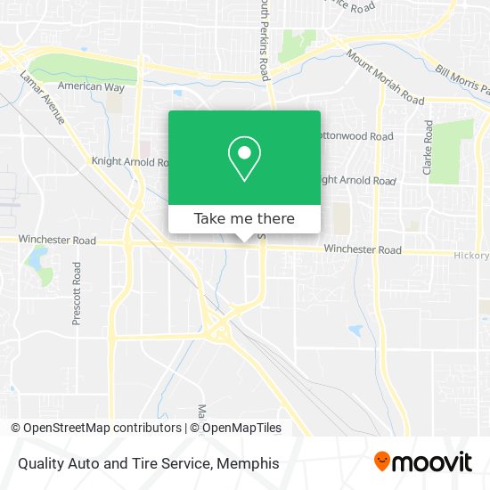Quality Auto and Tire Service map