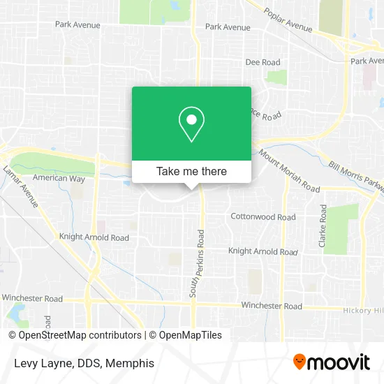 Levy Layne, DDS map