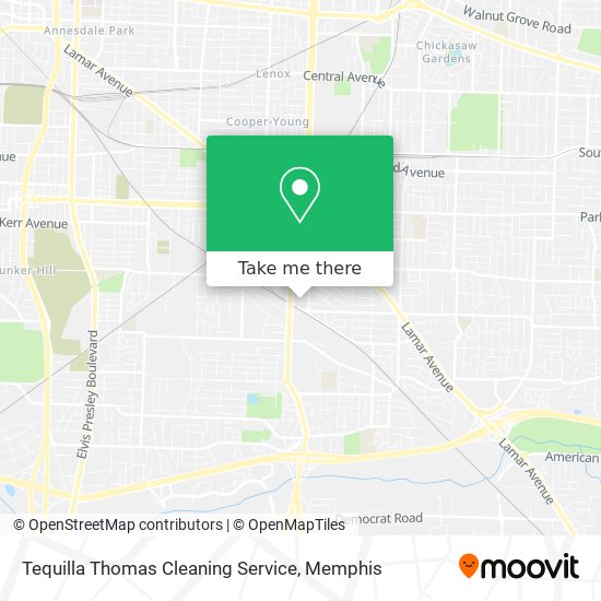 Tequilla Thomas Cleaning Service map