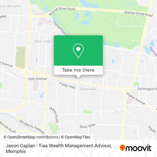 Mapa de Jason Caplan - Tiaa Wealth Management Advisor