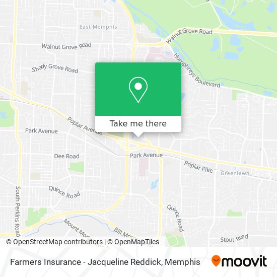 Farmers Insurance - Jacqueline Reddick map