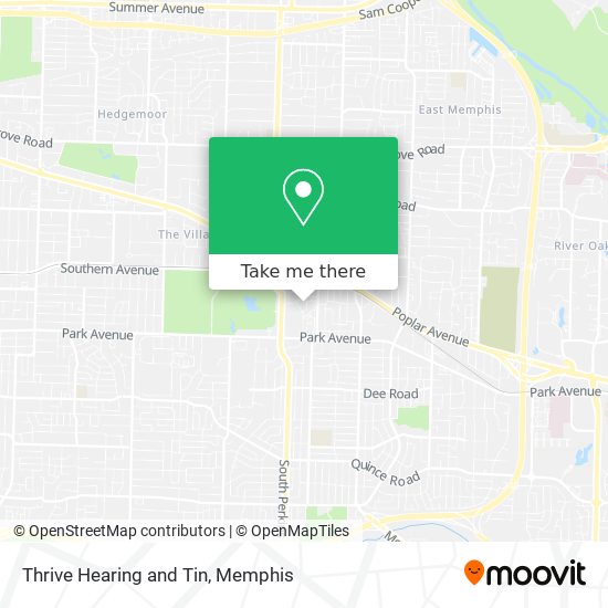 Thrive Hearing and Tin map