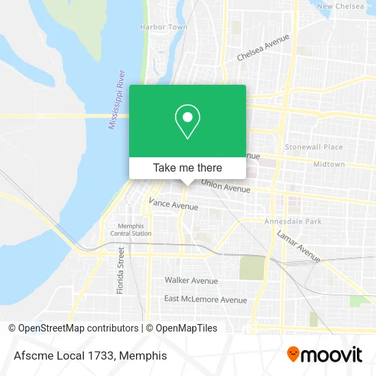 Mapa de Afscme Local 1733
